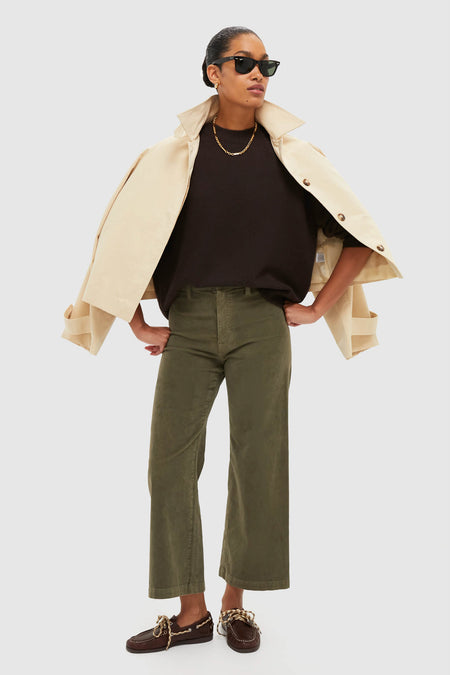 Deep Brown Lee Crew Sweater