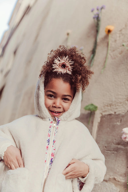 Reversible Coat Felvet Cream Wild Flowers