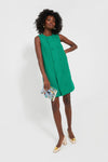 Emerald Green Tweed Bianca Dress