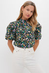 Black Multi Floral Gigi Blouse