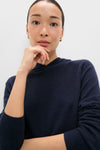 Navy Cashmere Jane Hoodie