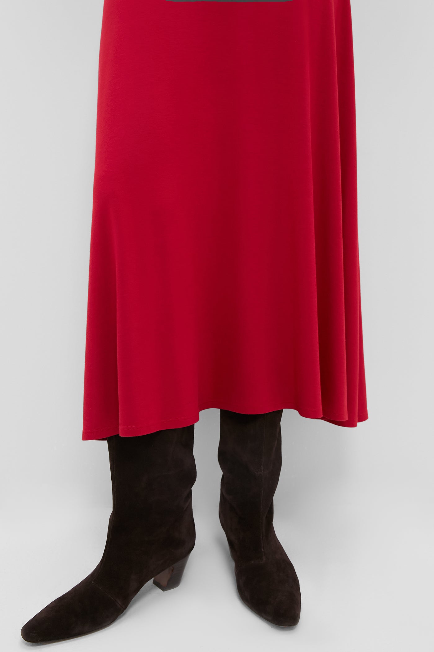 Red Long Sleeve Sara Maxi Dress