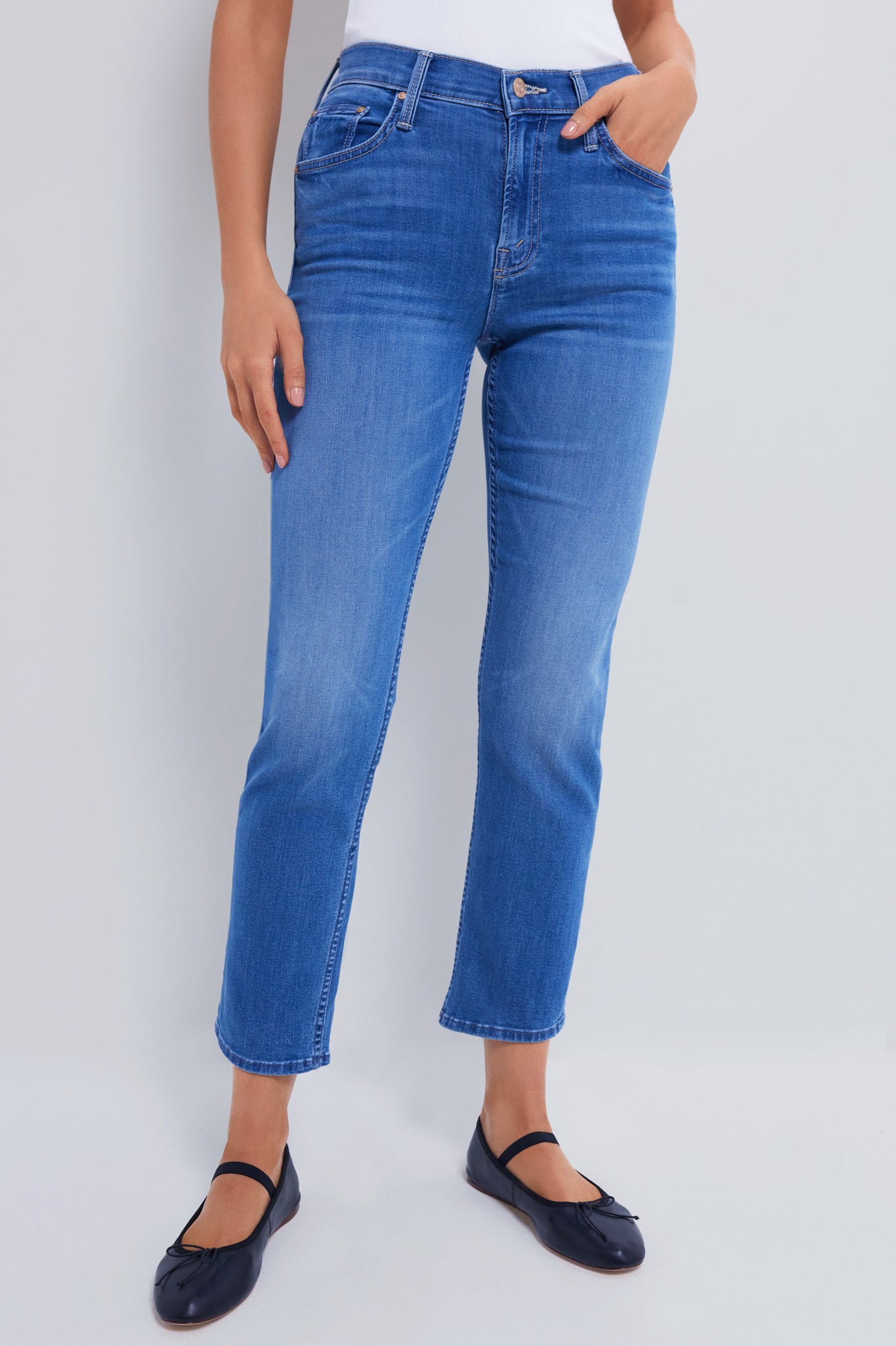 Lhasa Love The Mid Rise Rider Ankle | MOTHER