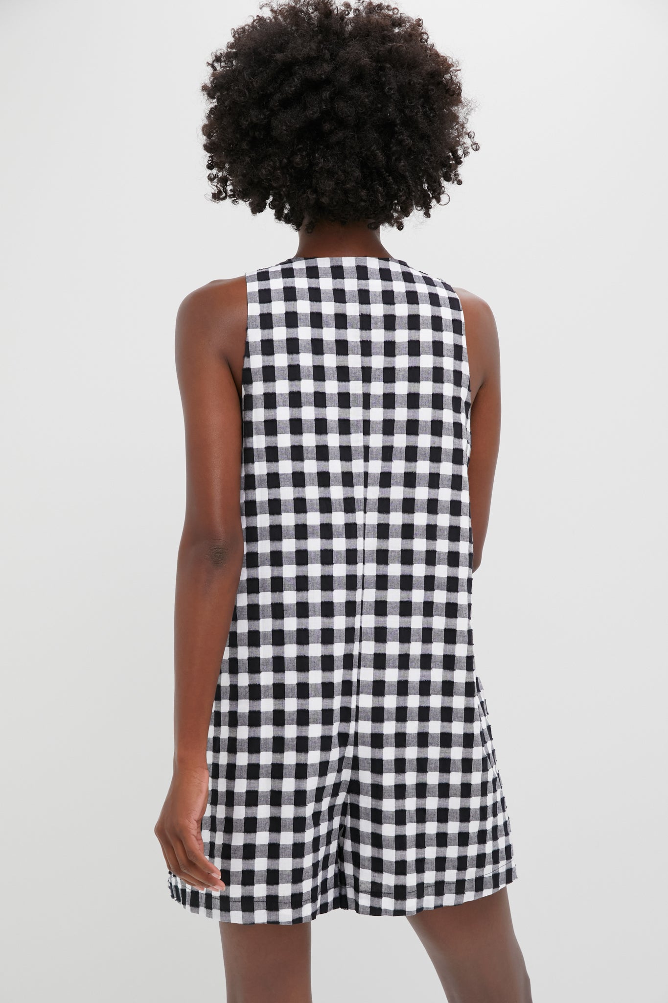 Black Gingham Myla Romper