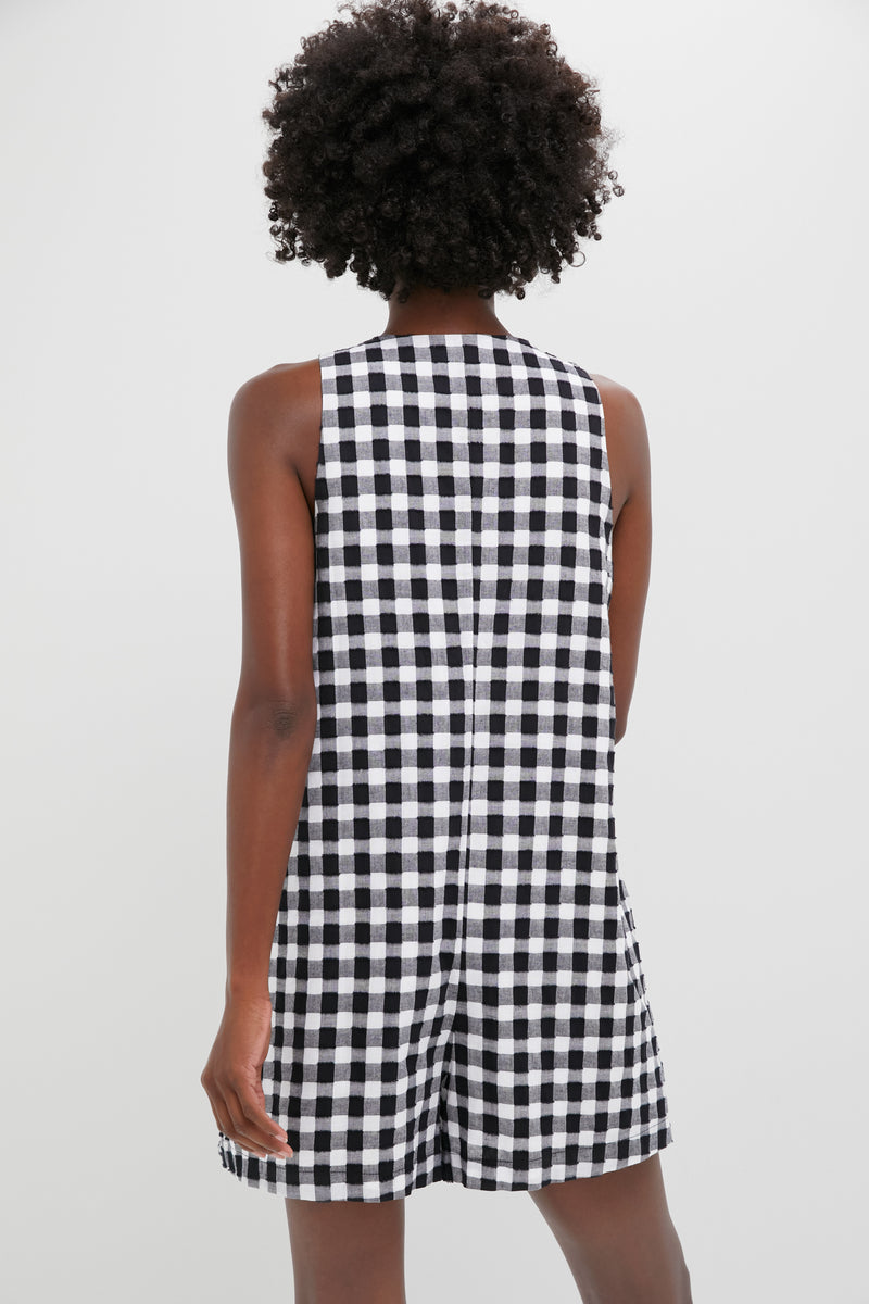 Black Gingham Myla Romper