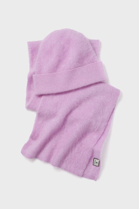 Lilac Cashmere Hat and Scarf Set