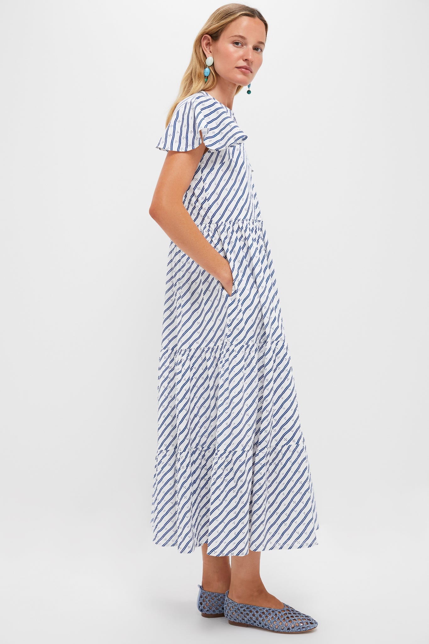 Dipsy Navy V-Neck Maxi Dress