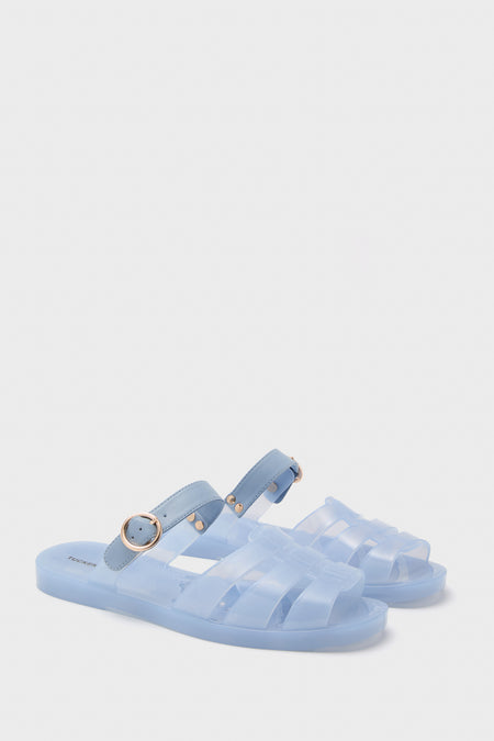Blue Riley Jelly Sandals