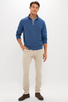 Blue Haze Crown Sweater Fleece Quarter Zip