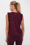 Winetasting Ruffle Performance Jersey  Lea Tank