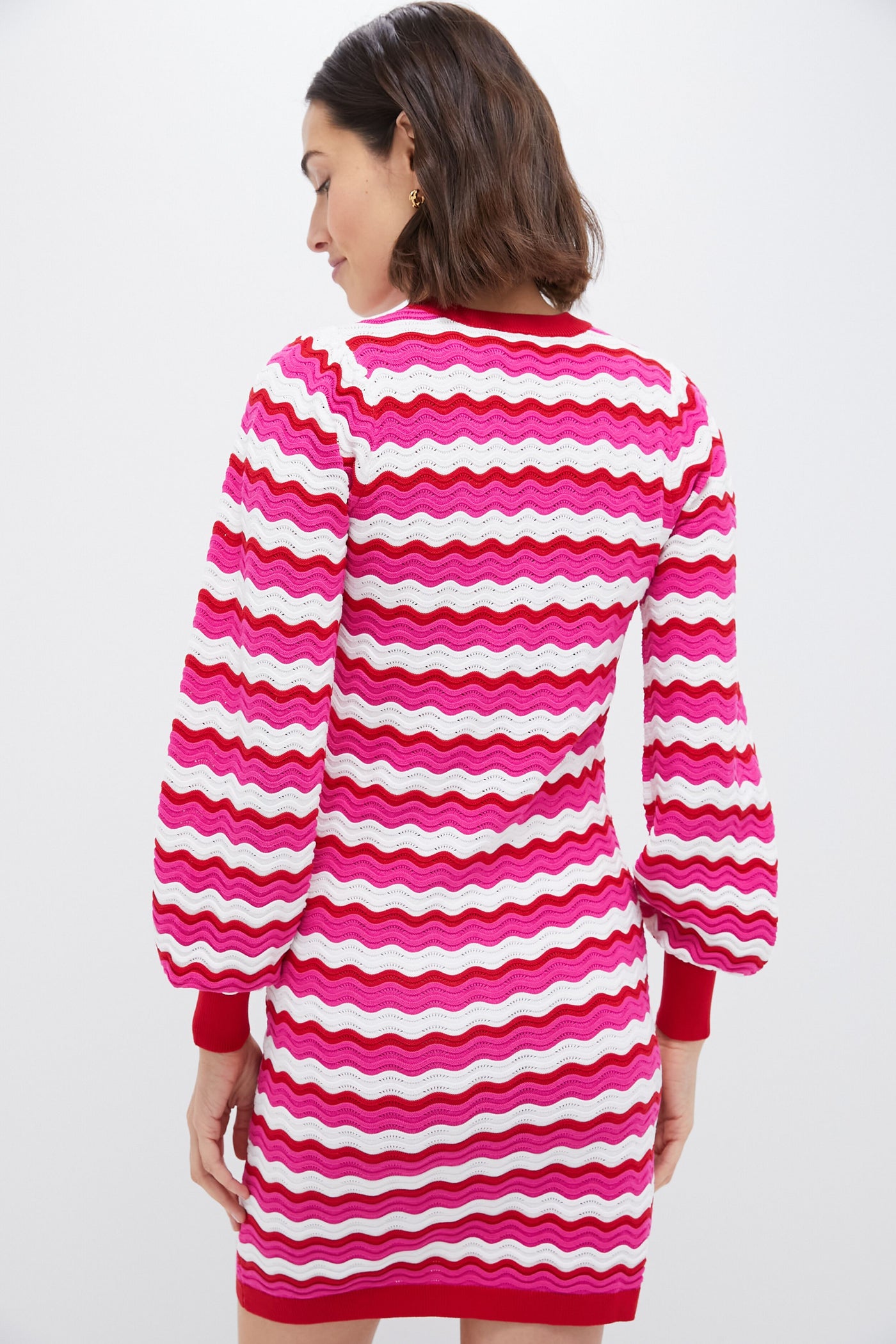 Ruby Wavy Stripe Callie Mini Dress