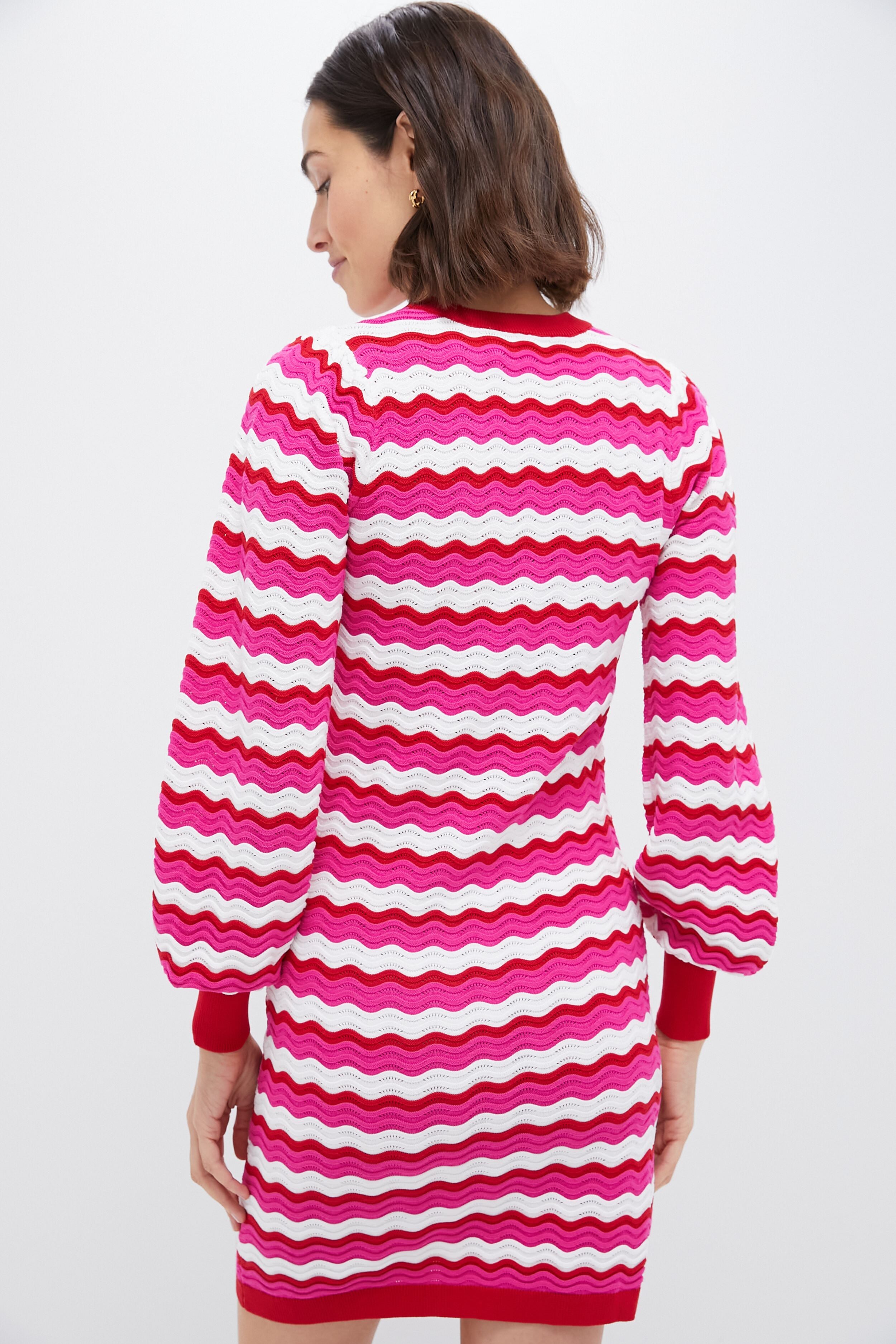 Ruby Wavy Stripe Callie Mini Dress