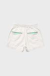 Exclusive Green Piping White Bingo Short