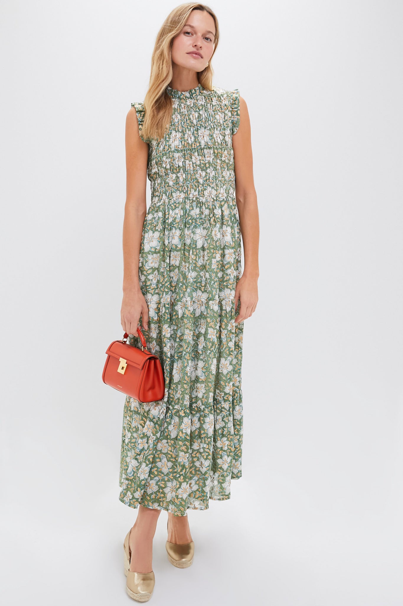 Ivy Olive Sleeveless Smocked Maxi Dress | Oliphant Ivy Olive Sleeveless Smocked Maxi Dress | Oliphant