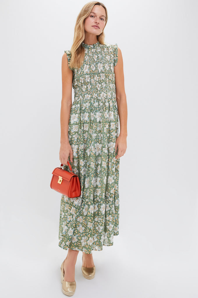 Ivy Olive Sleeveless Smocked Maxi Dress | Oliphant Ivy Olive Sleeveless Smocked Maxi Dress | Oliphant