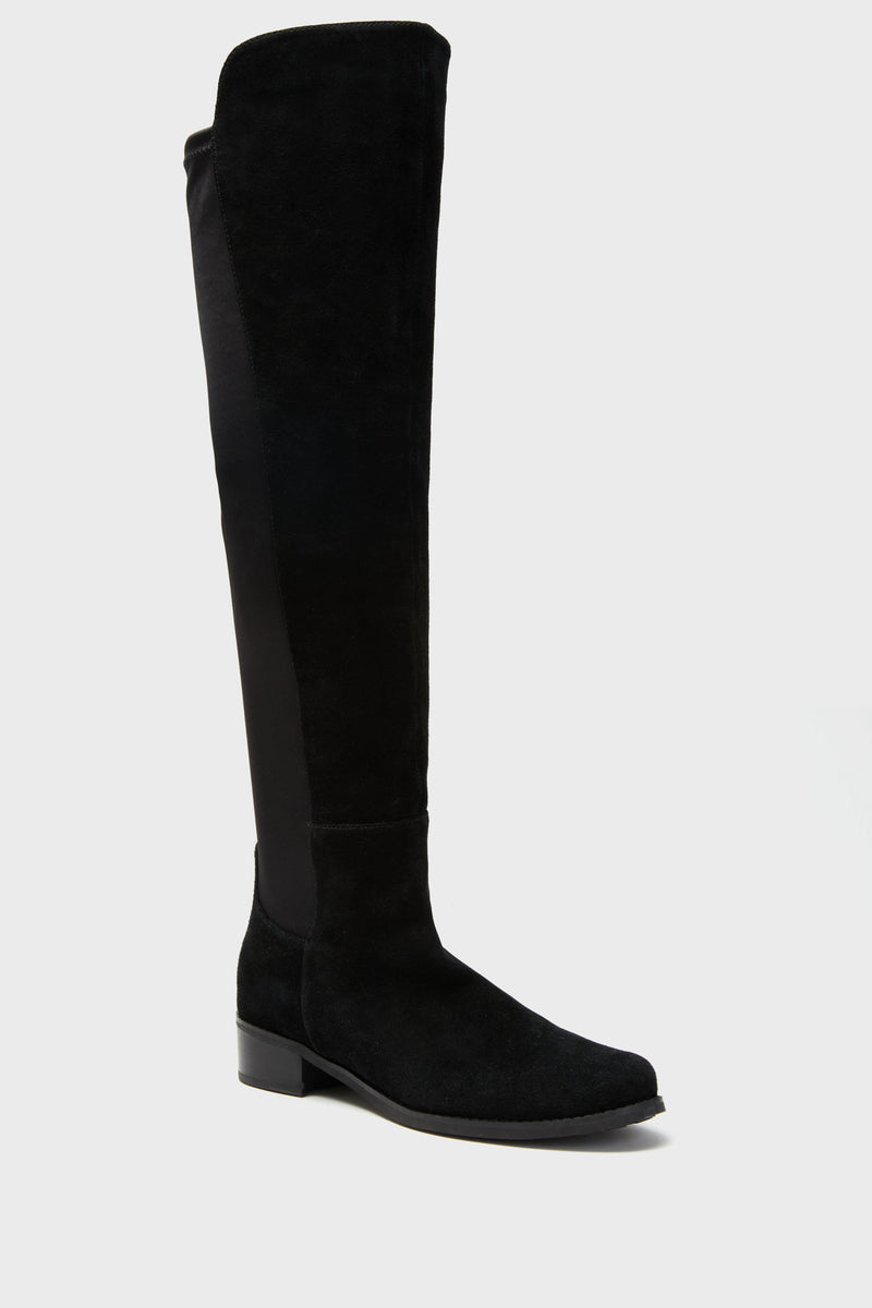 Exclusive Black Suede Waterproof Velma Boots