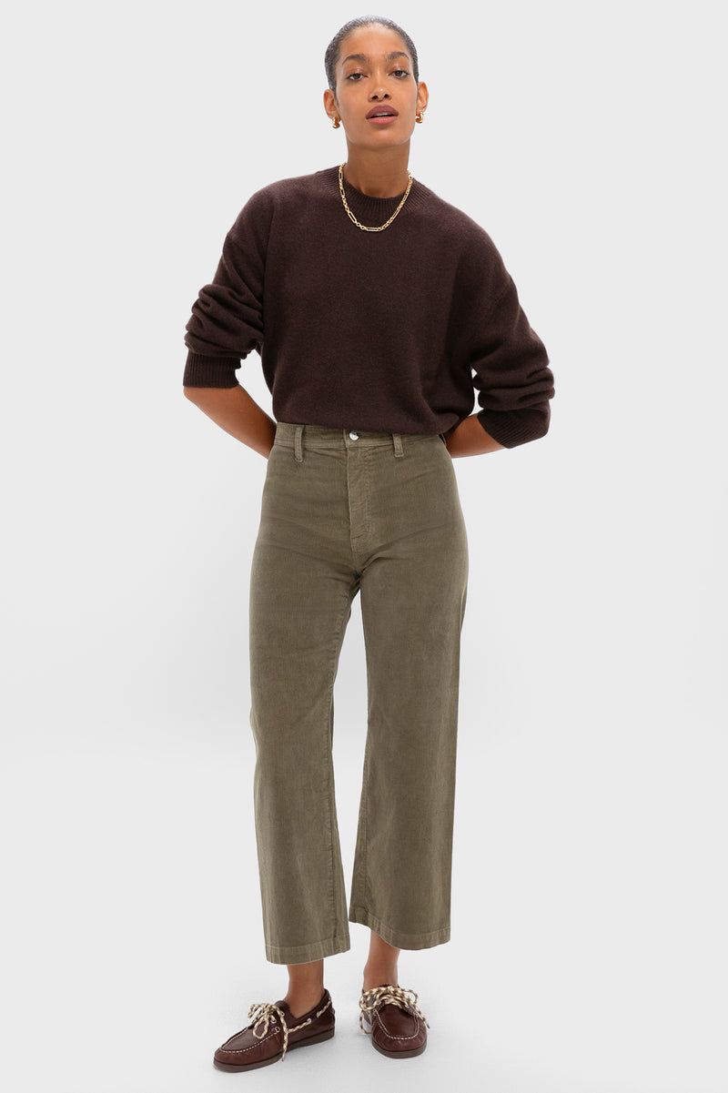 Sequoia Penny Crop High Rise Wide Leg