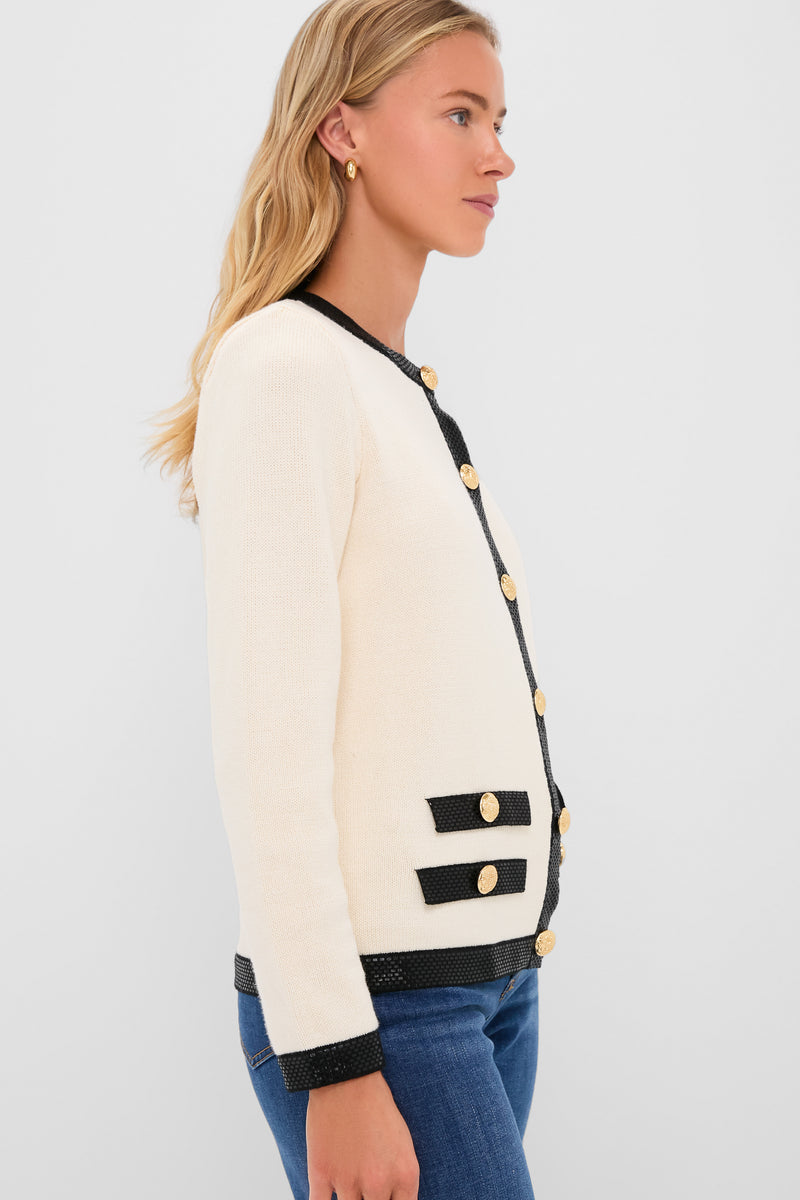 Cream and Black Stefi Sweater