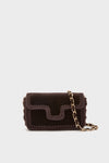 Maroon Velvet Crossbody