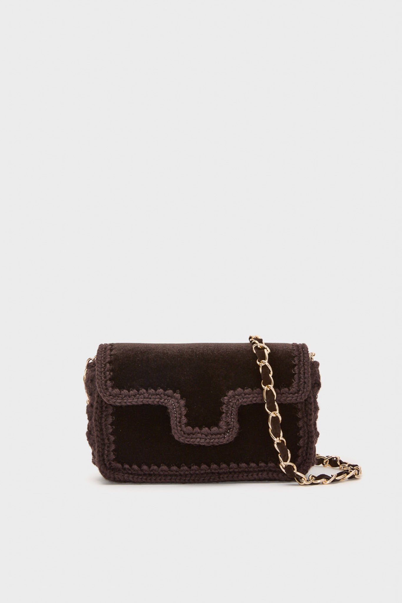 Maroon Velvet Crossbody