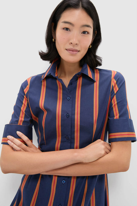 Railroad Stripe Joan Dress