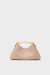 Nude Leather Mini Boomerang Caviar Bag