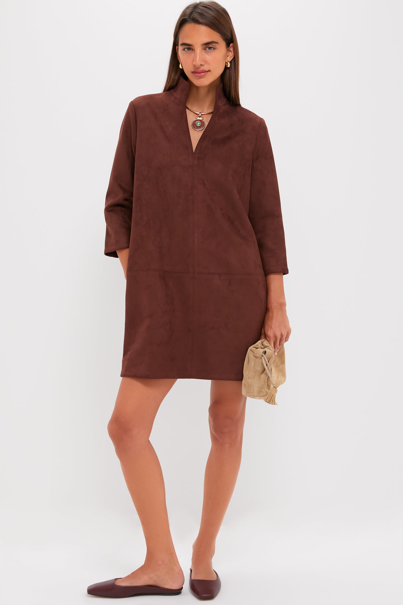 Tuckernuck Ganache Vegan Suede Clifton Dress Ganache / XS