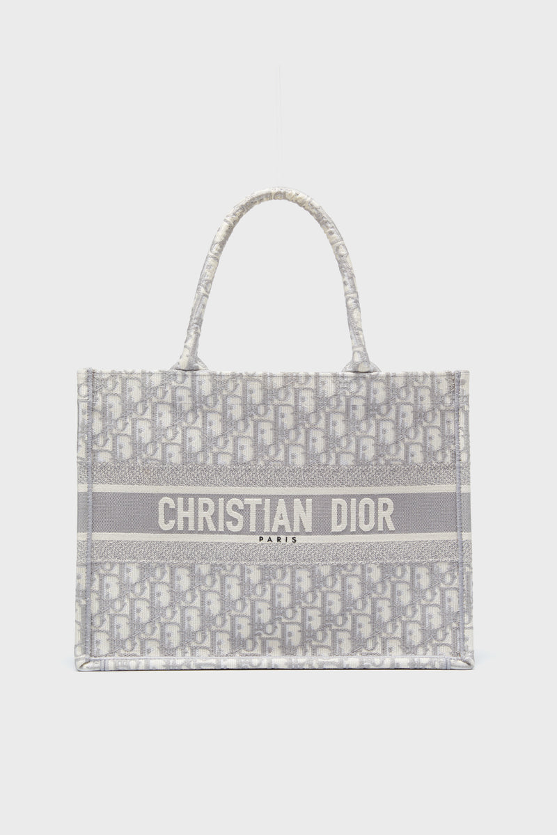 Dior Grey Oblique Medium Book Tote