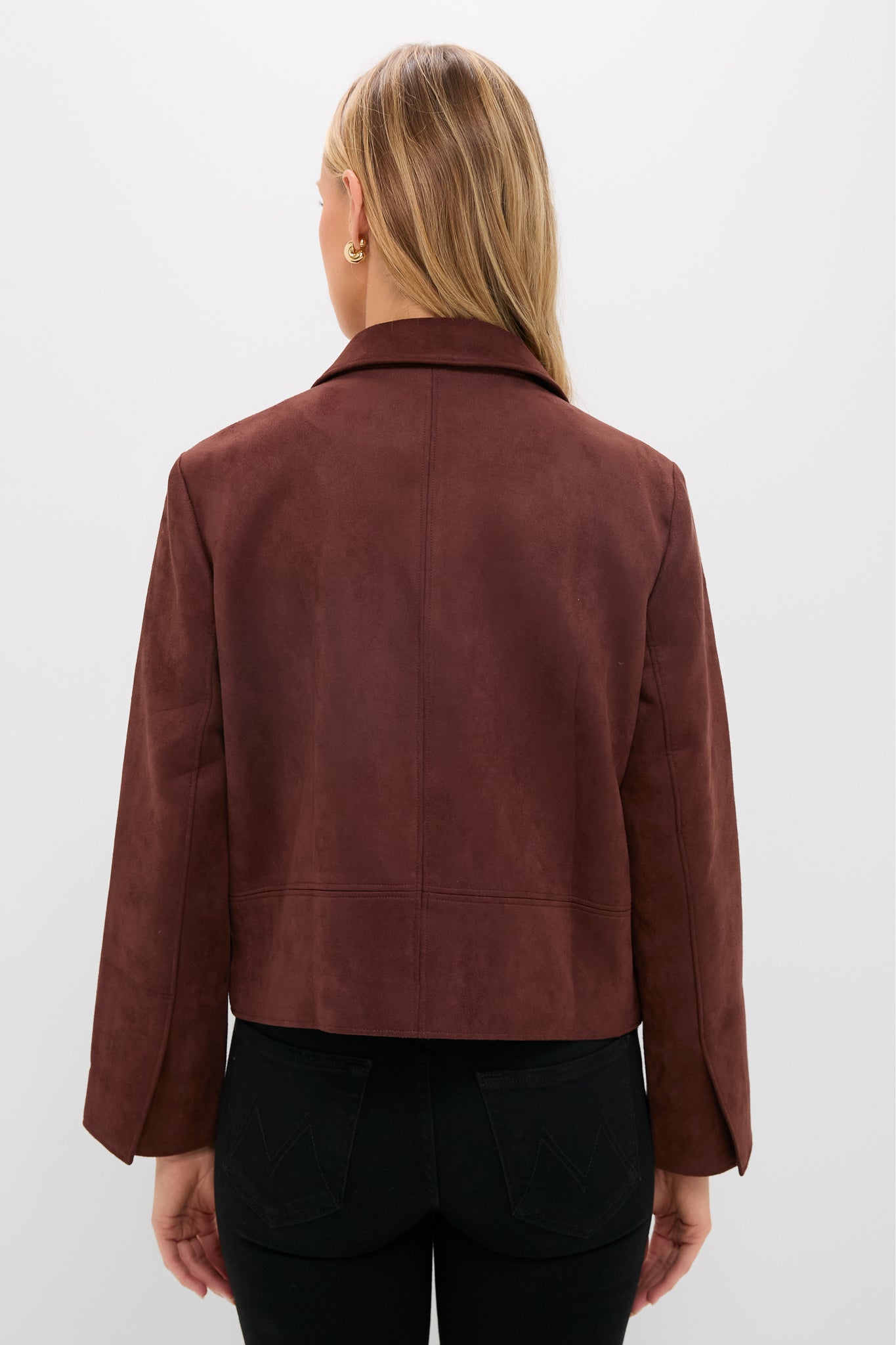 Deep Mocha Vegan Suede Zaria Jacket