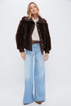 Mahogany Faux Fur Walden Jacket