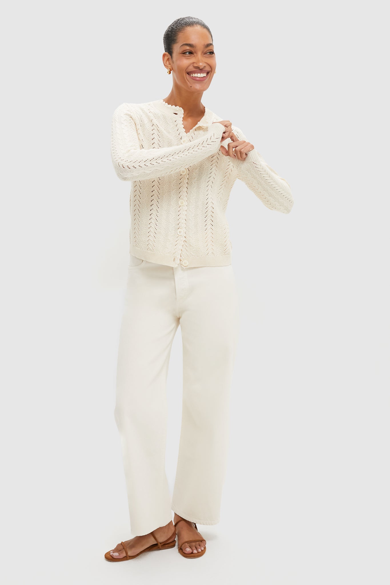 Champagne Annalise Cardigan