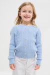 Girls Cable-Knit Cotton Cardigan