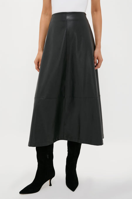 Black Leather Veronica Maxi Skirt Tuckernuck - Main Image