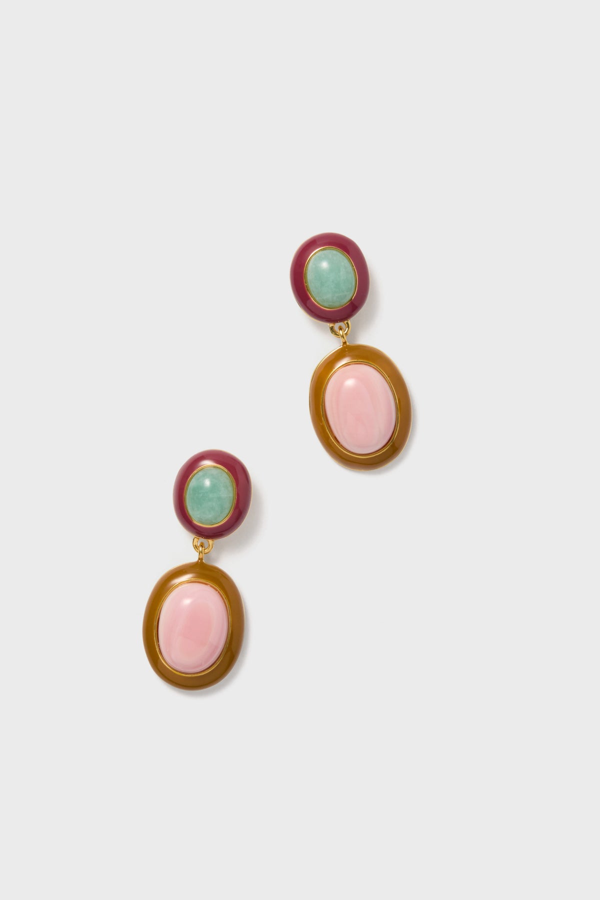 Pink Conch Papaya Earrings