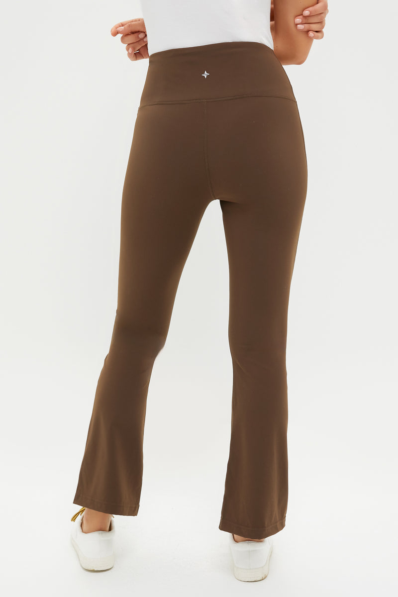 Chocolate Brown High Rise Compression Spandex Millie Yoga Pant