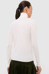 Cream Cashmere Long Sleeve Pullover