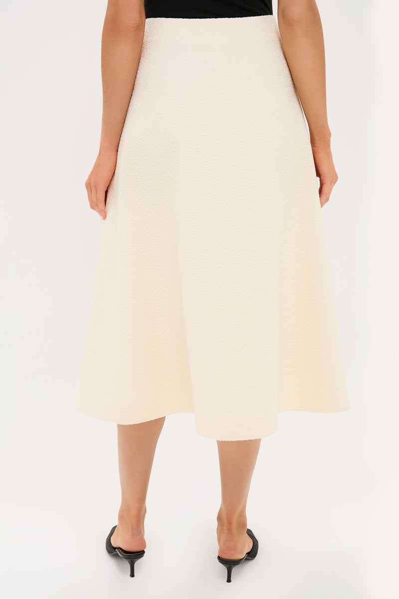 Cream Boucle Nicolette Skirt