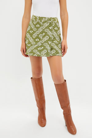 Legacy Jacquard Olive Powell Skirt