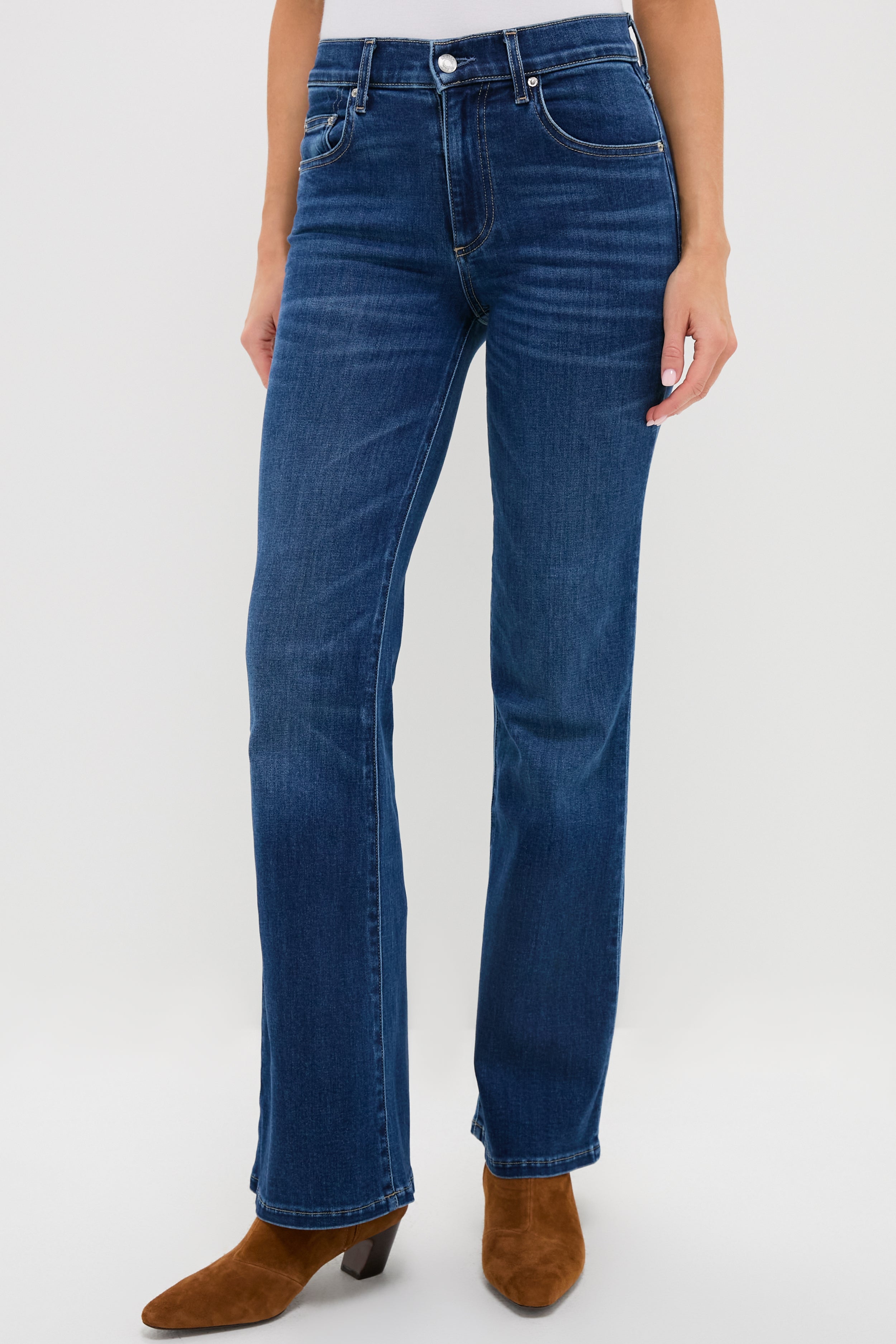 Drop in the Ocean Mid-High Rise Baby Bootcut