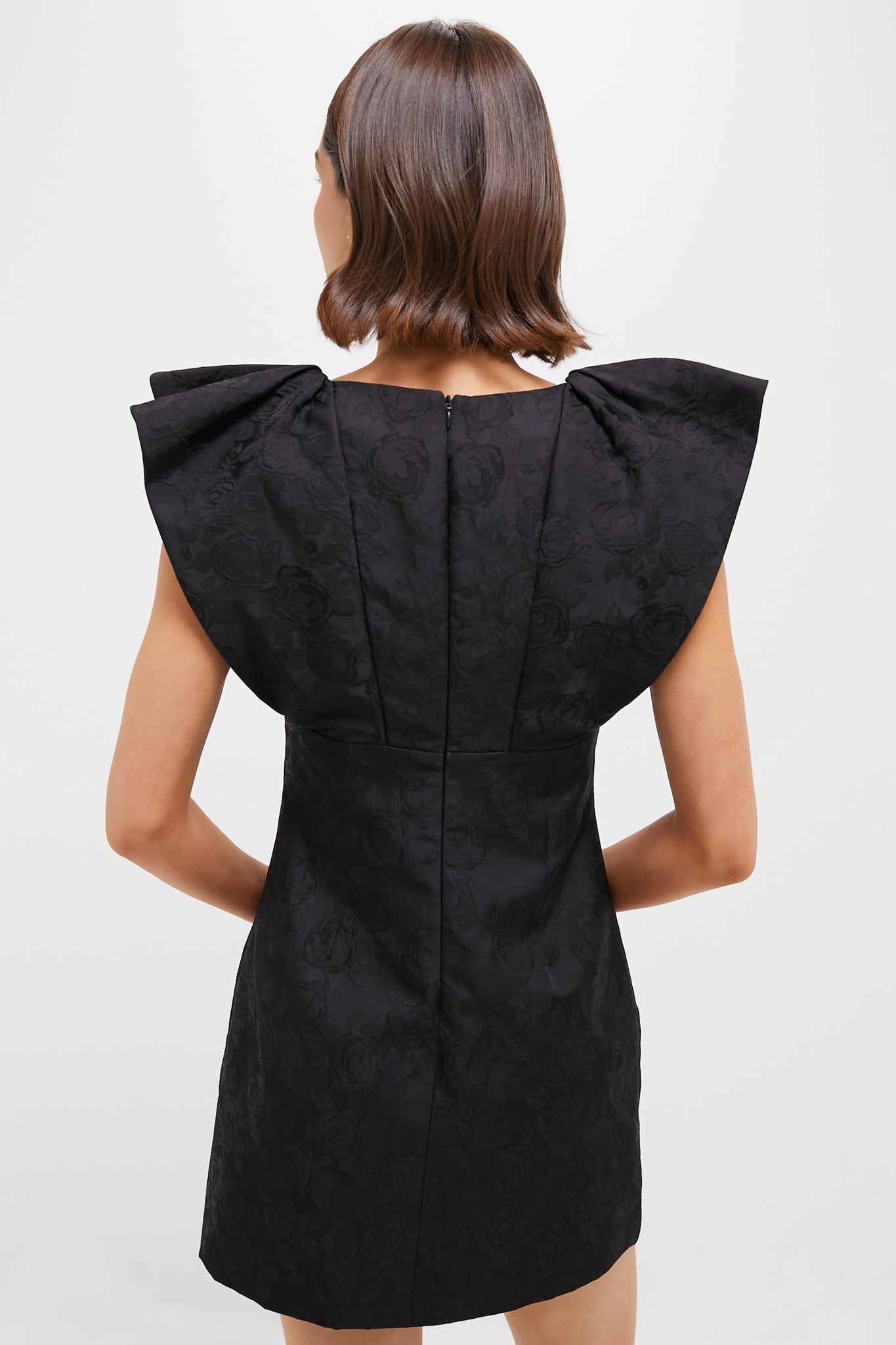 Black Jacquard Tanya Mini Dress | Hyacinth House Black Jacquard Tanya Mini Dress | Hyacinth House