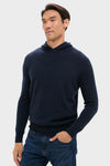 Navy Cashmere Hoodie