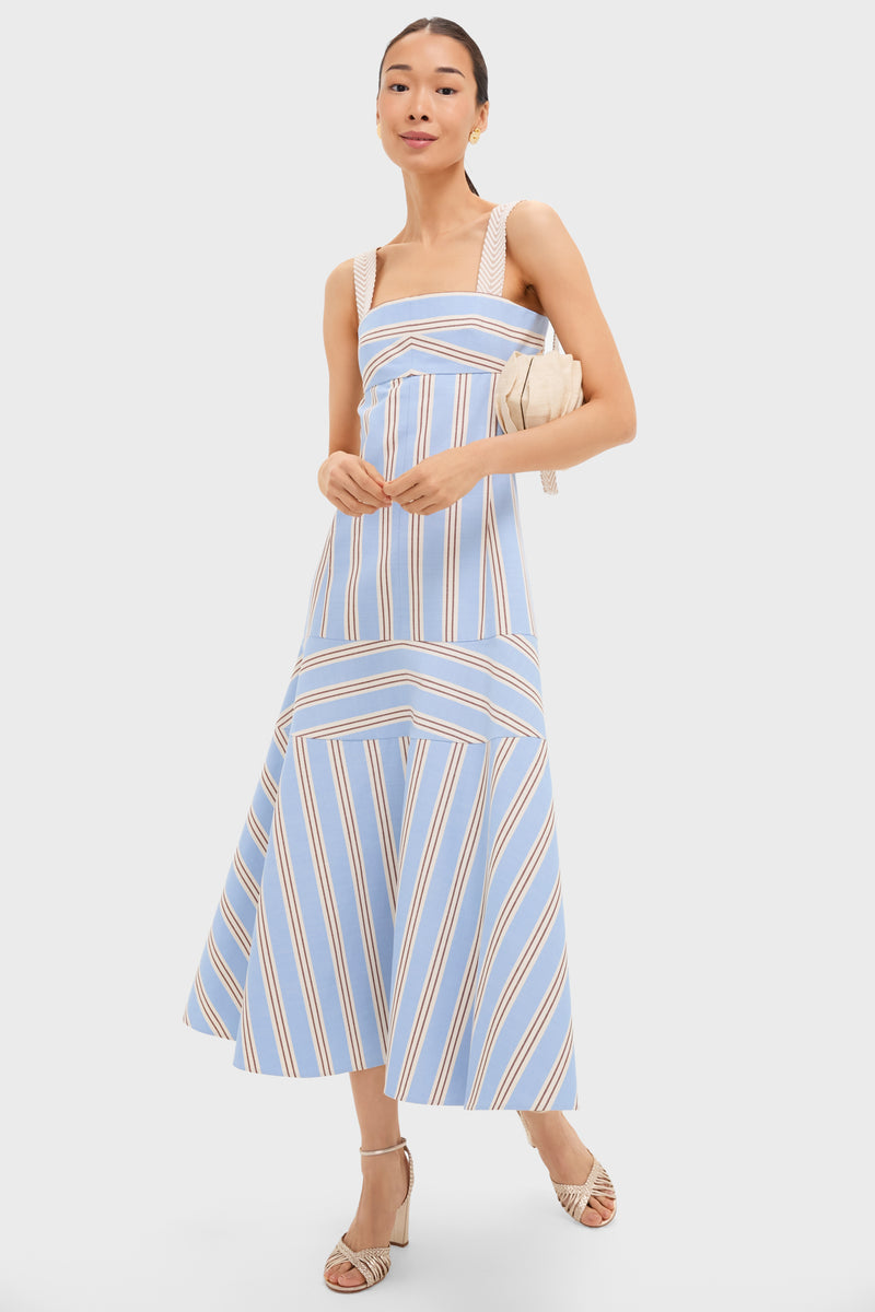 Havana Stripe Talette Dress