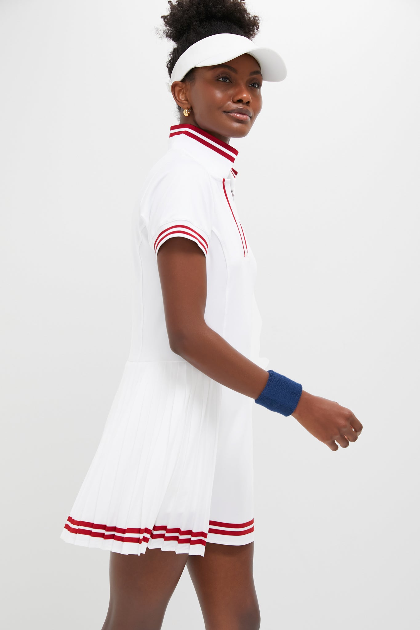 White Performance Jersey Beatrice Tennis Dress | Tnuck Sport
