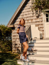 Navy and White Wright Polo Dress