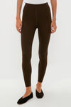 Chocolate Brown High Rise Compression September Leggings