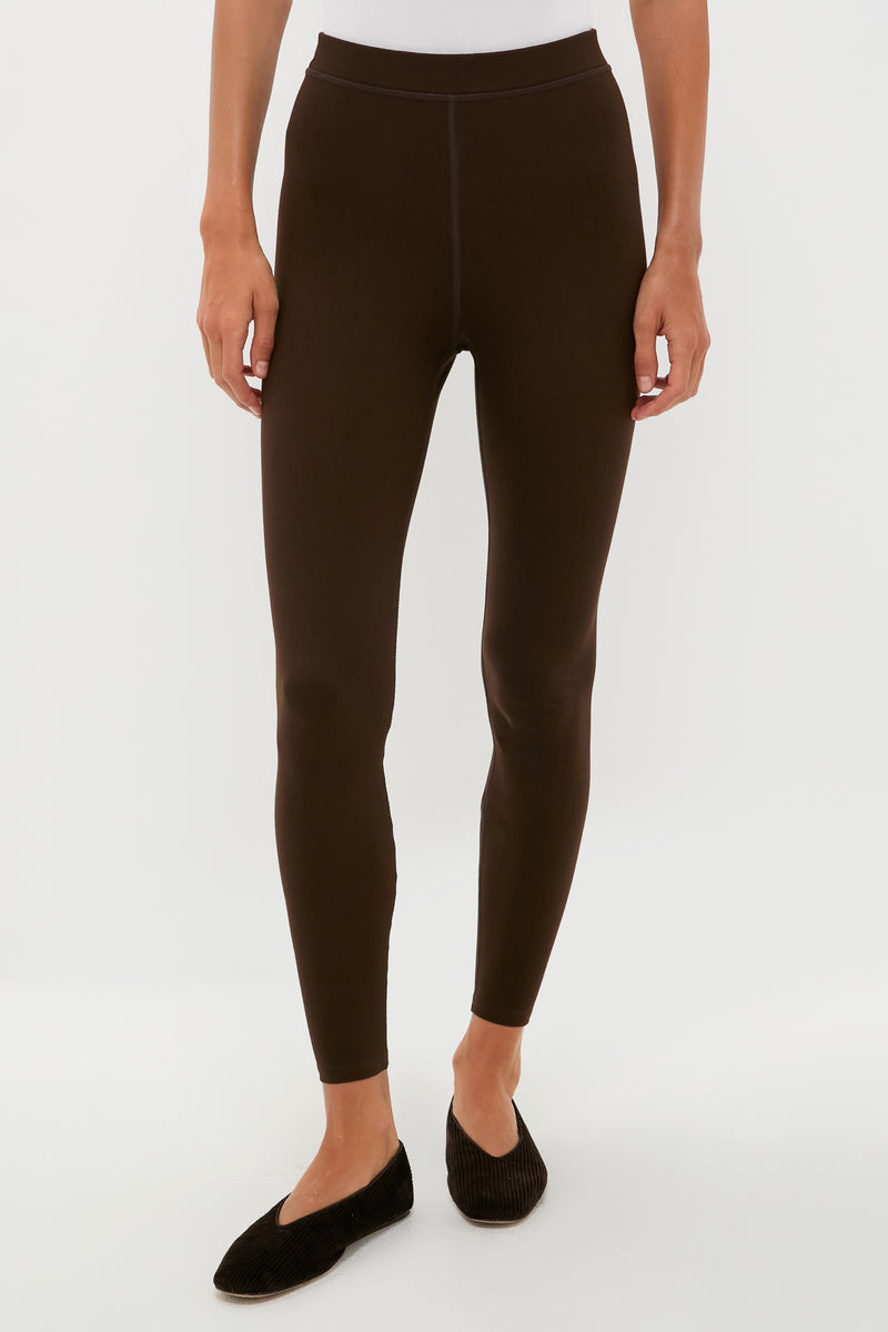 Chocolate Brown High Rise Compression September Leggings