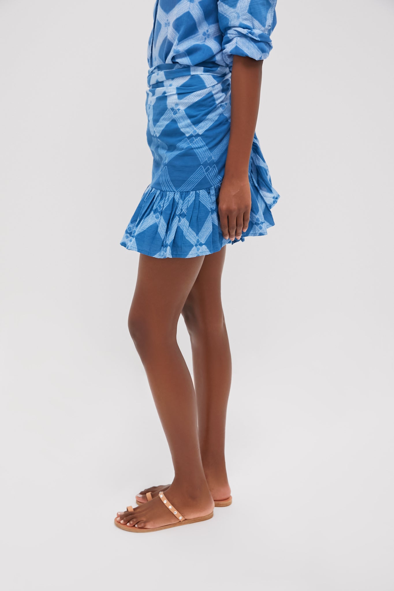 Sapphire Path Short Ruffle Power Pareo