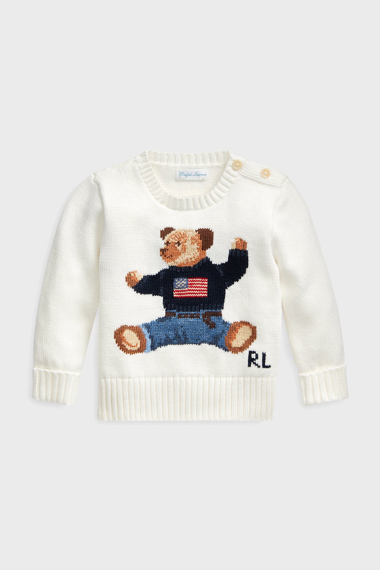 Baby Polo Bear Cotton Sweater