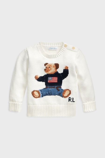 Baby Polo Bear Cotton Sweater