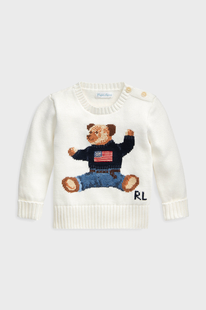 Baby Polo Bear Cotton Sweater